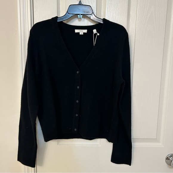 Vince Wool & Cashmere Cardigan in Black Size L - Picture 6 of 9